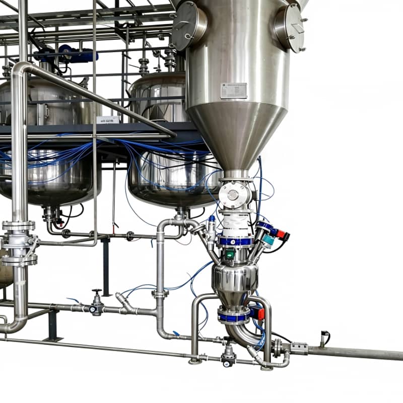 Dense-phase pneumatic conveying sender tank